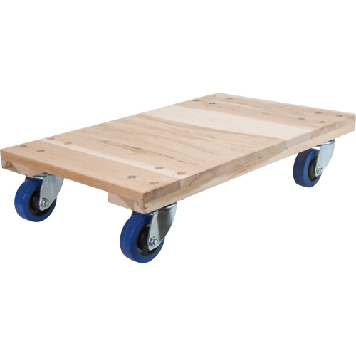 Socles roulants en bois franc pour usage moyen, Roues en Polyol&eacute;fine, Capacit&eacute; de 900 lb, 18" la x 30" p x 7" h Sidevic Inc.