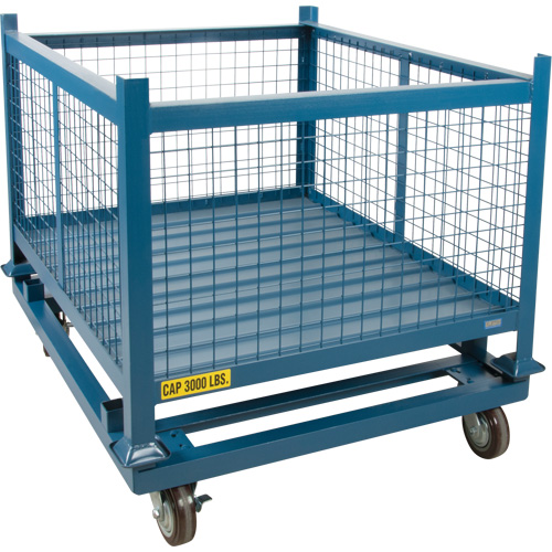 Socle roulant pour contenant empilables, 48,5" la x 40-1/2" p x 10" h, Capacit&eacute; de 3000 lb Sidevic Inc.