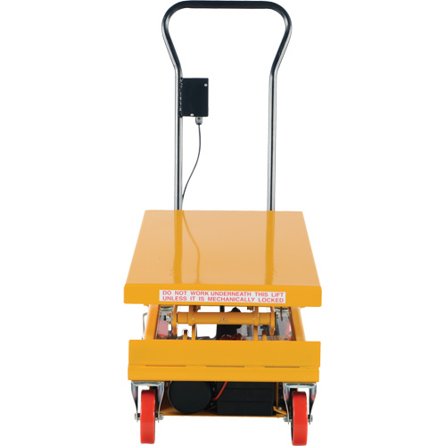 DC Powered Hydraulic Scissor Lift Elevating Cart, Steel, 39-3/4" L x 20-1/2" W, 1000 lbs. Capacity Sidevic Inc.
