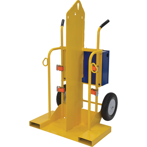 Chariot pour chalumeau et bouteille &agrave; gaz, Roues Rempli de mousse, Base de 24" la x 19-1/2" lo, 500 lb Sidevic Inc.