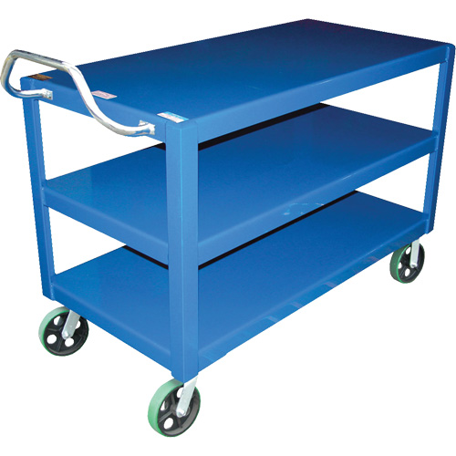 Chariot &agrave; poign&eacute;e ergonomique Ergo-Handle, 4000 lb Capacit&eacute;, Acier, 24-1/2" la x 41" ha x 54-7/8" p, Bordure vers le bas Sidevic Inc.