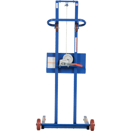Plateforme &eacute;l&eacute;vatrice &agrave; profil bas pour charge l&eacute;g&egrave;re, M&eacute;canisme Treuil manuel, Capacit&eacute; de 400 lb, Levage max de 55" Sidevic Inc.