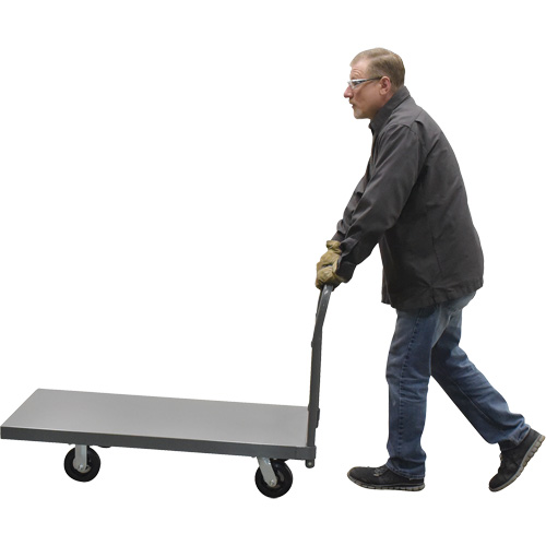 Chariot &agrave; plateforme, 48" lo x 24" la x Capacit&eacute; 2000 lb, Roues en Caoutchouc Sidevic Inc.