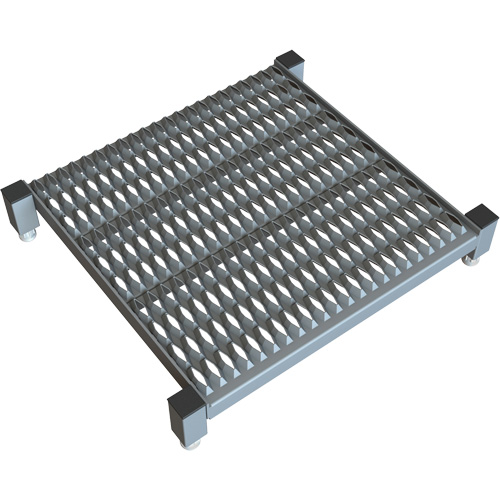 Adjustable Height One-Step Work Platform, 24" W x 24" D, 800 lbs. Capacity, All-Welded Sidevic Inc.