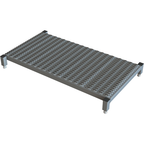 Adjustable Height One-Step Work Platform, 24" W x 48" D, 800 lbs. Capacity, All-Welded Sidevic Inc.