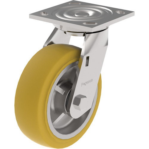 21 Series Medium-Duty Caster, Swivel, 4" (101.6 mm), Urethane, 700 lbs. (317 kg.) Sidevic Inc.