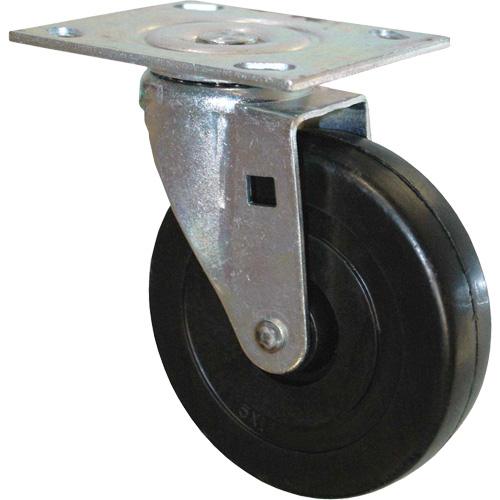 Roulette pivotante en caoutchouc pour chariot &agrave; plateforme Sidevic Inc.