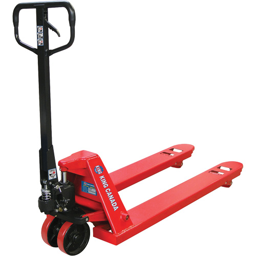 Pallet Truck with Polyurethane Wheels, Steel, 48" L x 27" W, 5500 lbs. Capacity Sidevic Inc.