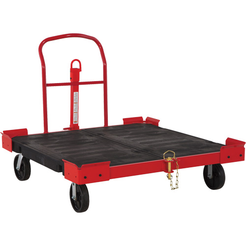 Chariot remorquable pour palettes, 54-1/2" lo x 51" la, 2500 lb cap, Roues Polyol&eacute;fine Sidevic Inc.