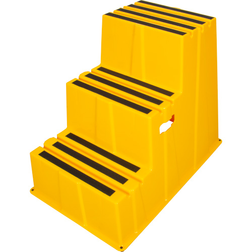 Escabeau industriel, 3 marches, 34-13/16" x 22-7/16" x Hauteur 28-1/2" Sidevic Inc.