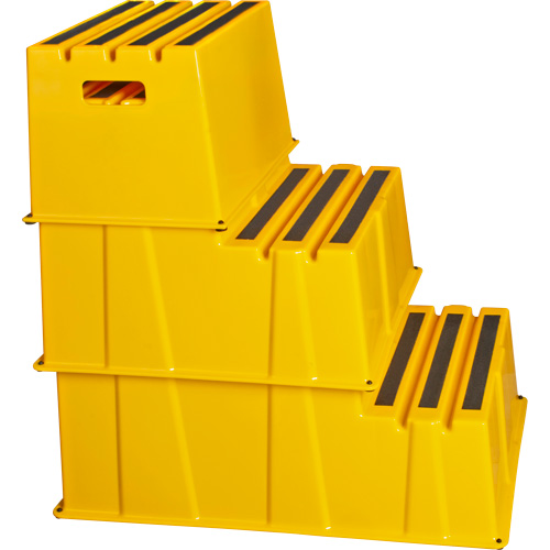 Escabeau industriel, 3 marches, 34-13/16" x 22-7/16" x Hauteur 28-1/2" Sidevic Inc.