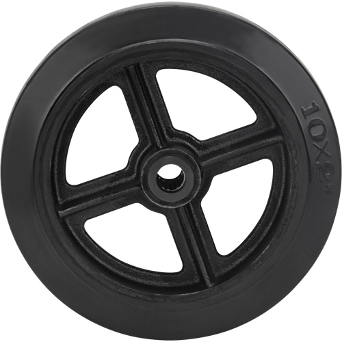Roue en caoutchouc moul&eacute;, 10" (254 mm) dia. x 2" (50,8 mm) la, Capacit&eacute; de 948 lb (430 kg) Sidevic Inc.