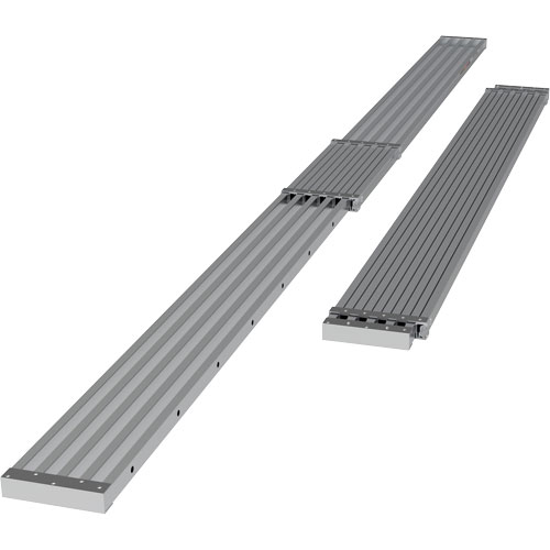 Planche de travail t&eacute;lescopique, 204" la x 12" pr, Capacit&eacute; de 250 lb, D&eacute;mont&eacute; Sidevic Inc.
