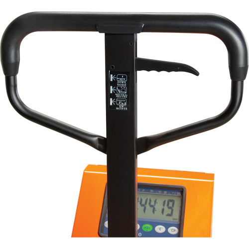 Transpalette &agrave; balance num&eacute;rique, 44,5" lo x 27,75" la, Capacit&eacute; de 4400 lb Sidevic Inc.