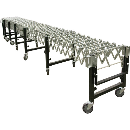 Convoyeur extensible, 18" la x 12' lo, Capacit&eacute; de 200 lb par pi lin. Sidevic Inc.