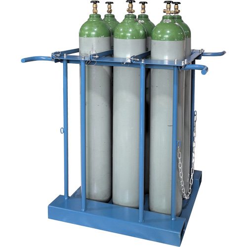 Support de rangement pour 6 cylindres pour chariot &eacute;l&eacute;vateur Sidevic Inc.