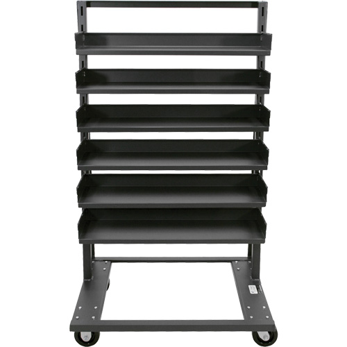 Chariot &agrave; cadre en A robuste &agrave; un c&ocirc;t&eacute; avec 6 plateaux, 38" x 25" x 63", Capacit&eacute; 2500 lb Sidevic Inc.