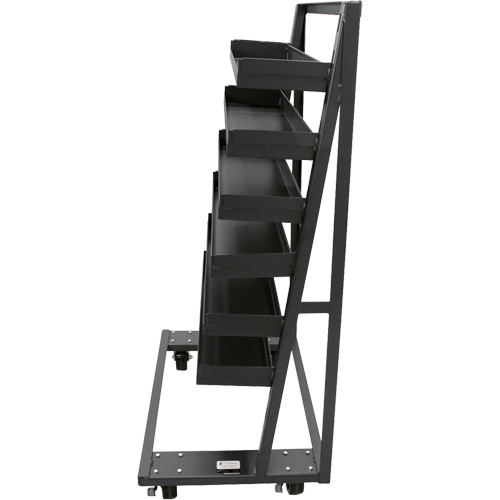 Chariot &agrave; cadre en A robuste &agrave; un c&ocirc;t&eacute; avec 6 plateaux &agrave; rebords, 38" x 25" x 63", Capacit&eacute; 2500 lb Sidevic Inc.
