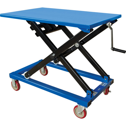 Manual Scissor Lift Table, 37-3/8" L x 23-5/8" W, Steel, 660 lbs. Capacity Sidevic Inc.
