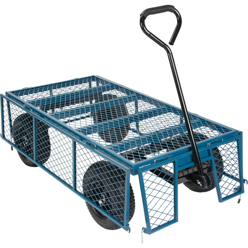 Wagon with Drop Sides, 24" W x 48" L, 800 lbs. Capacity Sidevic Inc.