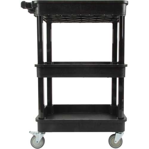 Chariot utilitaire avec tablette &agrave; bordure profonde, 3 tiers, 19" x 39-1/2" x 28-1/4", Capacit&eacute; 330 lb Sidevic Inc.