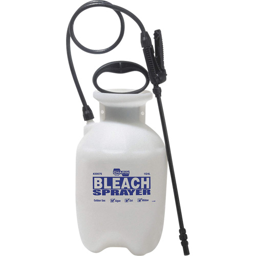 Bleach Disinfecting Tank Sprayer, 1 gal. (3.8 L), Polypropylene, 12" Wand Sidevic Inc.