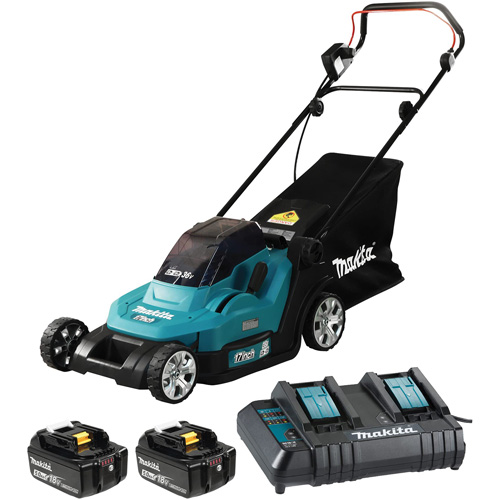 36V 5.0 Ah LXT Lawn Mower Kit, Push Walk-Behind, Battery Powered, 17" Cutting Width Sidevic Inc.