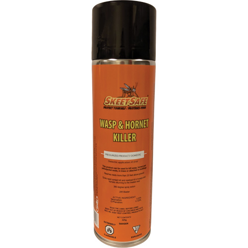 SkeetSafe&reg; Wasp & Hornet Spray, 350 g, Aerosol Can, Solvent Base Sidevic Inc.