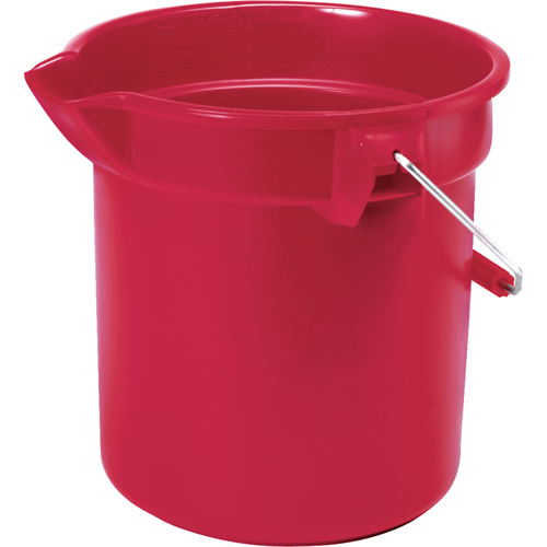 Seau Brute, Capacit&eacute; de 3.5 gal. US (14 pintes), Rouge Sidevic Inc.