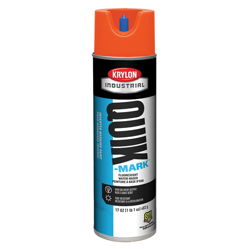 Peinture de marquage industrielle invers&eacute;e &agrave; base d'eau Quik-Mark, 17 oz, Canette a&eacute;rosol Sidevic Inc.
