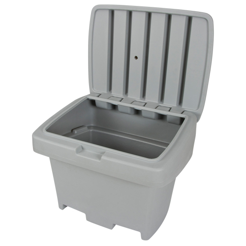 Contenant de rangement robuste pour l'ext&eacute;rieure pour sel et sable, 30" x 24" x 24", 5,5 pi³, Gris Sidevic Inc.