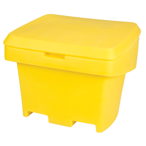 Contenant de rangement robuste pour l'ext&eacute;rieure pour sel et sable, 30" x 24" x 24", 5,5 pi³, Jaune Sidevic Inc.