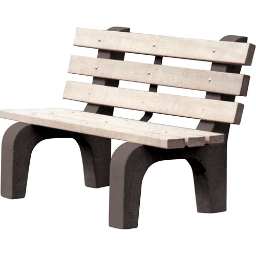 Bancs de parc, Plastique recycl&eacute;, 72" lo x 25" la x 31" h, Gris Sidevic Inc.