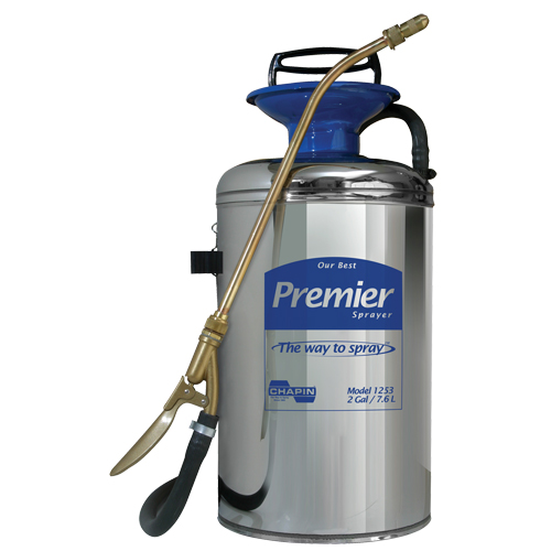 Vaporisateur professionnel s&eacute;rie premi&egrave;re qualit&eacute;, 2 gal. (7,6 L), Acier inoxydable, Lance de 12" Sidevic Inc.