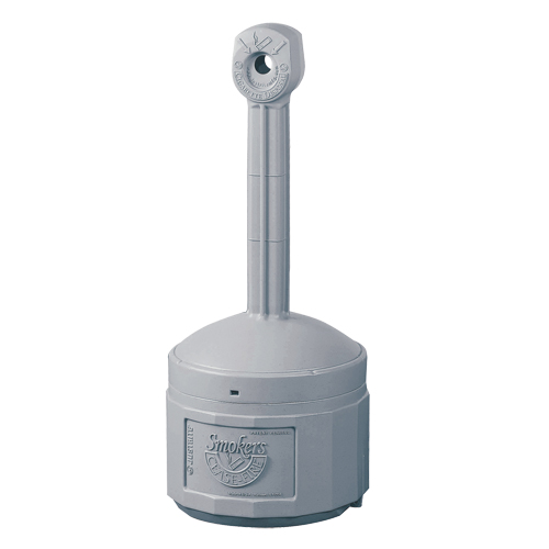 Smokers Cease-Fire&reg; Cigarette Butt Receptacle, Free-Standing, Plastic, 4 US gal. Capacity, 38-1/2" Height Sidevic Inc.