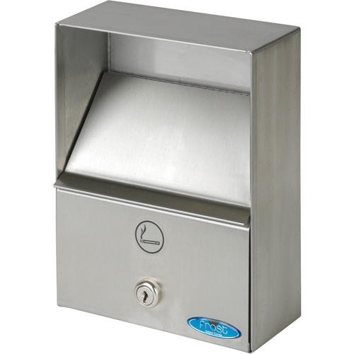 Smoking Receptacles, Wall-Mount, Stainless Steel, 1 Litres Capacity, 9" Height Sidevic Inc.