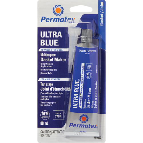 Ultra Blue&reg; Gasket Maker, 80 ml, Tube, Blue Sidevic Inc.