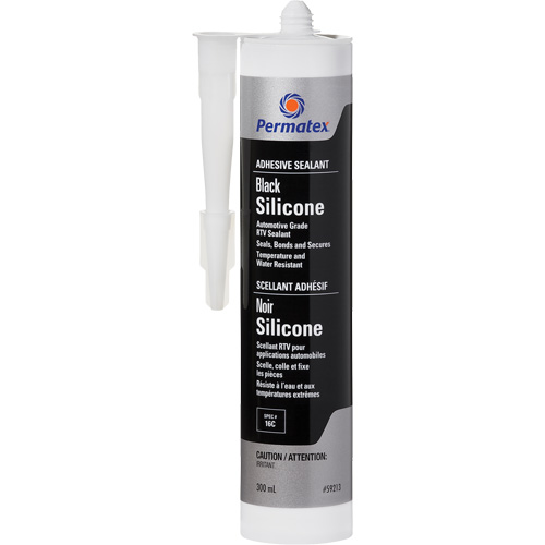 Scellant adh&eacute;sif RTV, 300 ml, Cartouche, Noir Sidevic Inc.