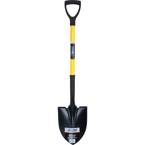 Round Point Shovels, Tempered Steel Blade, Fibreglass, D-Grip Handle Sidevic Inc.