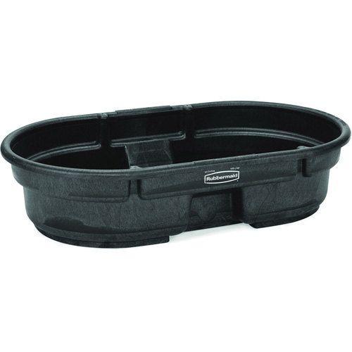 Stock Tank, 40" D x 51.6" W x 12" H, 400 lbs. Capacity, Black Sidevic Inc.