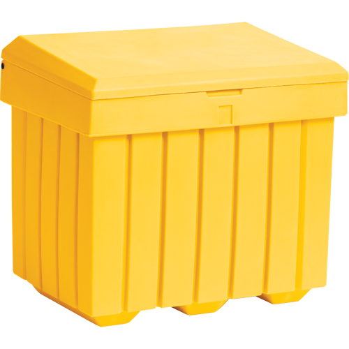 Economy Salt Sand Storage Container, 32" x 23" x 27-1/2", 10 cu. Ft., Yellow Sidevic Inc.