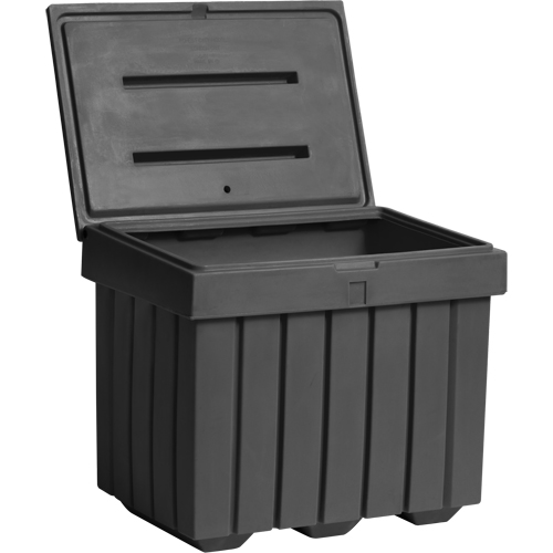 Economy Salt Sand Storage Container, 32" x 23" x 27-1/2", 10 cu. Ft., Grey Sidevic Inc.