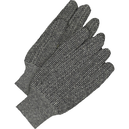 Gants en jersey classiques, Taille unique, Poivre et sel, Non doubl&eacute;, Poignet en tricot Sidevic Inc.