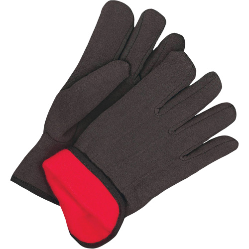 Gants en jersey classiques, Taille unique, Noir, Molleton rouge, &agrave; enfiler Sidevic Inc.