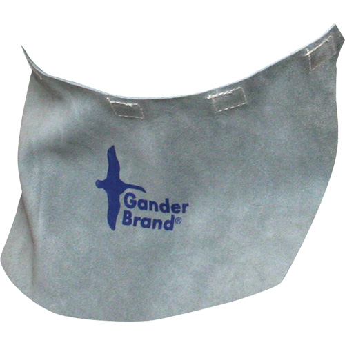 Gander Brand Split Leather Welding Helmet Bib, Pearl Grey Sidevic Inc.