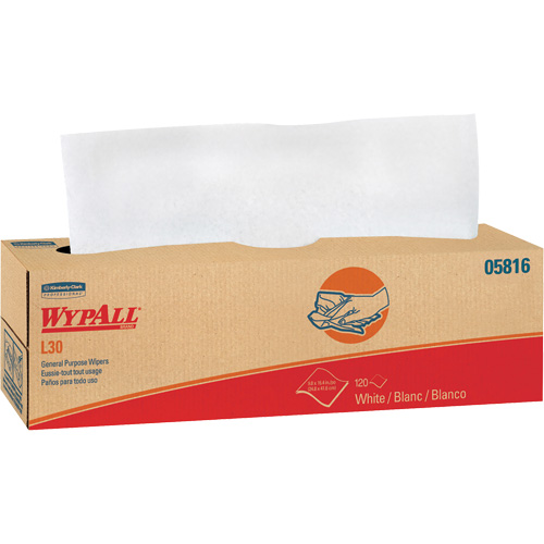 Essuie-tout &agrave; usage g&eacute;n&eacute;ral L30 WypAll, Tout usage, 16-2/5" lo x 9-4/5" la Sidevic Inc.