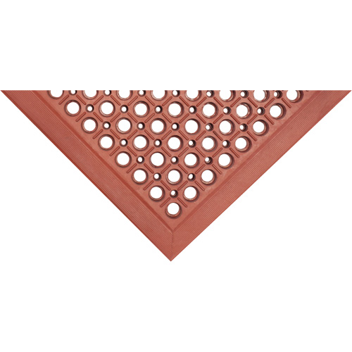 Tapis de s&eacute;rie Competitor, &agrave; fentes, 3' x 5' x 7/8", Orange, Caoutchouc naturel Sidevic Inc.