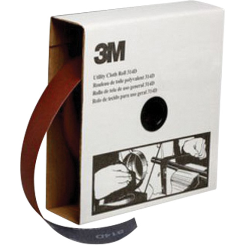 Rouleau de toile abrasive utilitaire, Oxyde d'aluminium, 2" la x 150' lo, Grain P400 Sidevic Inc.