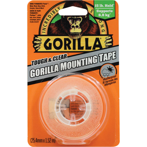 Tough & Clear Mounting Tape, 25.4 mm (1") x 1.52 m (5'), Clear Sidevic Inc.