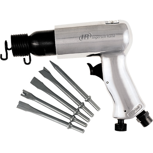 Air Hammer with Chisel Set, 3 CFM, 1/4" NPT, 3500 BPM, 11/16" x 2-5/8" (17.46mm x 66.68mm) Sidevic Inc.